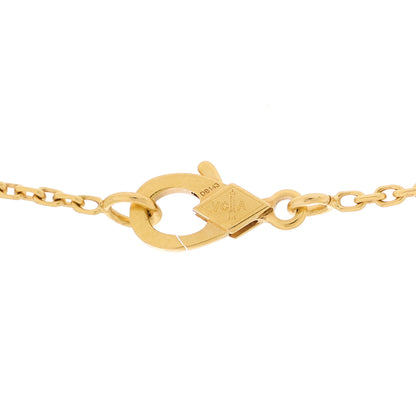 Van Cleef & Arpels 18K Yellow Gold Black Onyx Vintage Alhambra Pendant Necklace 5 of 6