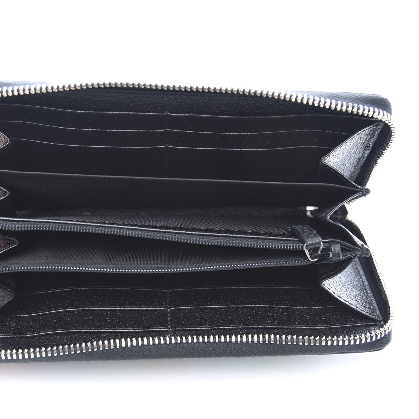 GG Supreme Monogram Psychedelic Zip Around Wallet Black Multicolor