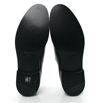 Fendi Vitello Mens Lace Up Oxfords 10 Black 5 of 8