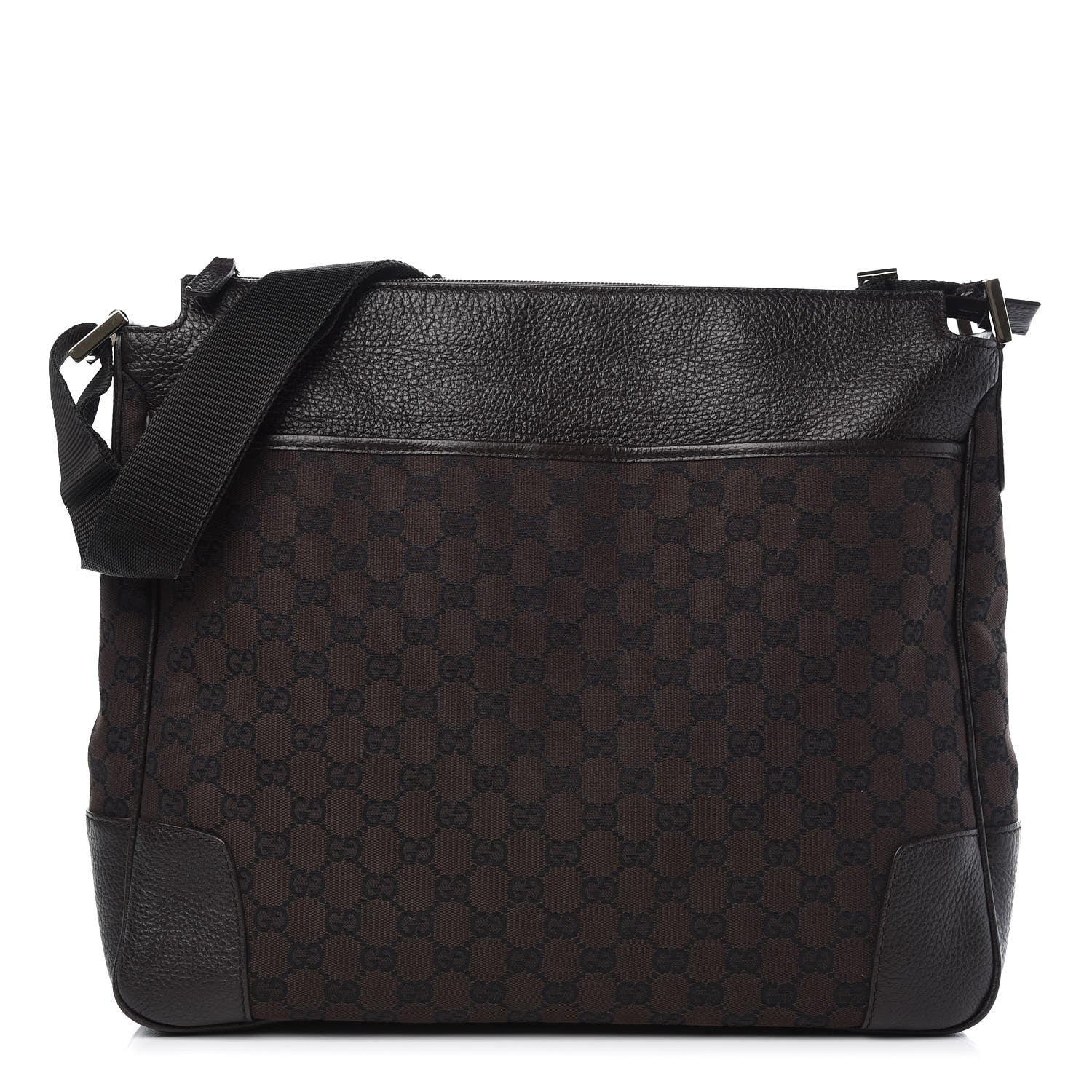 Gucci Monogram Large Messenger Bag Brown 1 of 11