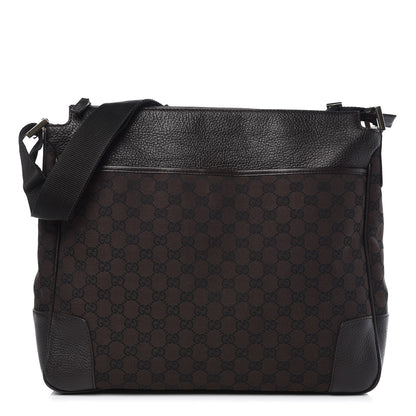 Gucci Monogram Large Messenger Bag Brown 1 of 11
