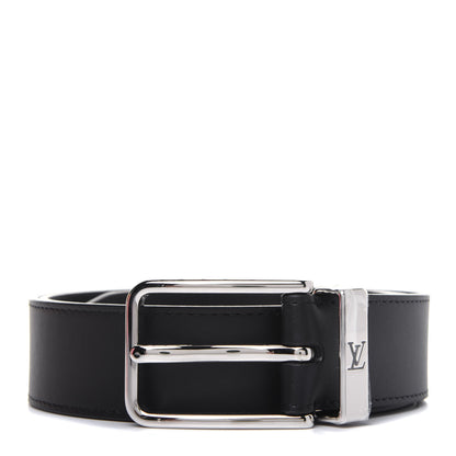 Louis Vuitton Calfskin 35mm Pont Neuf Belt 95 38 Black 1 of 9