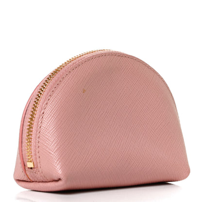 Prada Saffiano Metal Coin Purse Orchidea 3 of 10