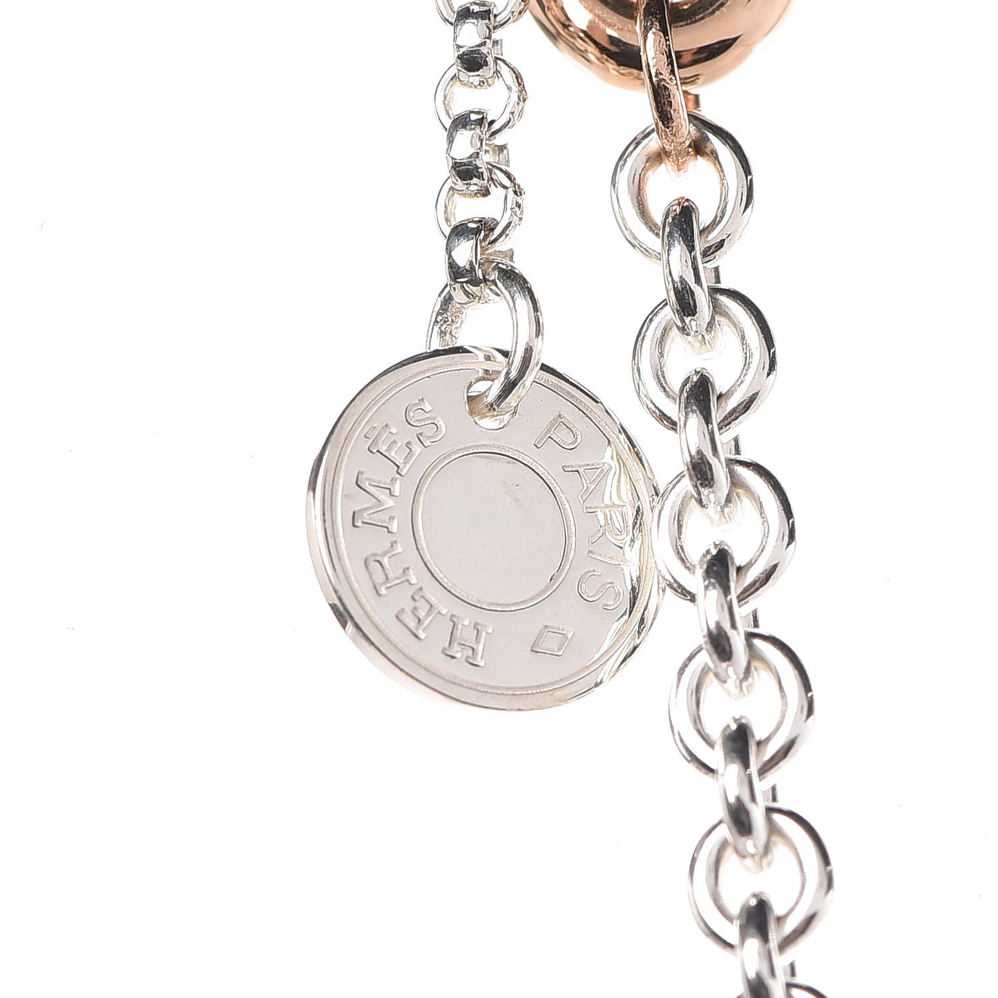 Sterling Silver 18K Rose Gold Collier Carr Farandole Necklace