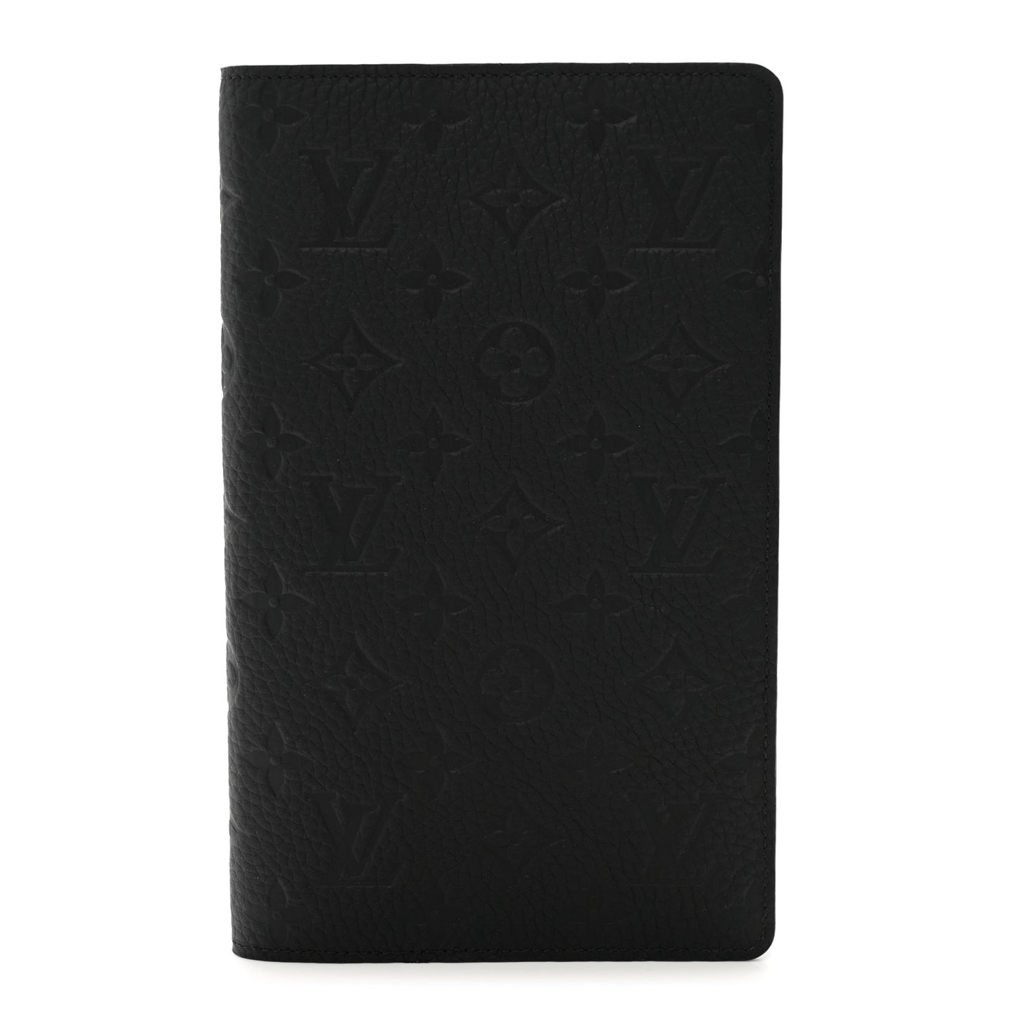 Taurillon Monogram Emily Notebook Cover MM Black