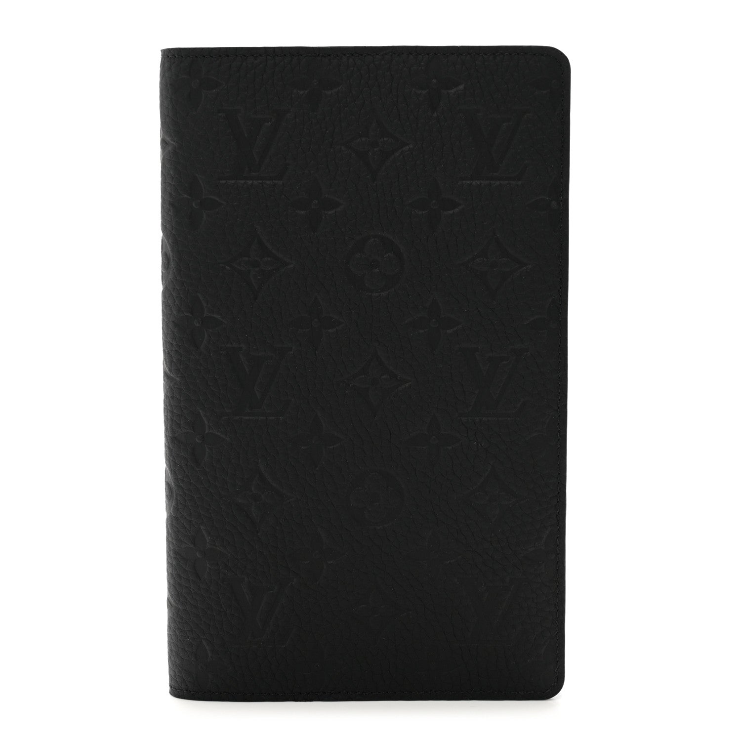 Louis Vuitton Taurillon Monogram Emily Notebook Cover MM Black 1 of 6