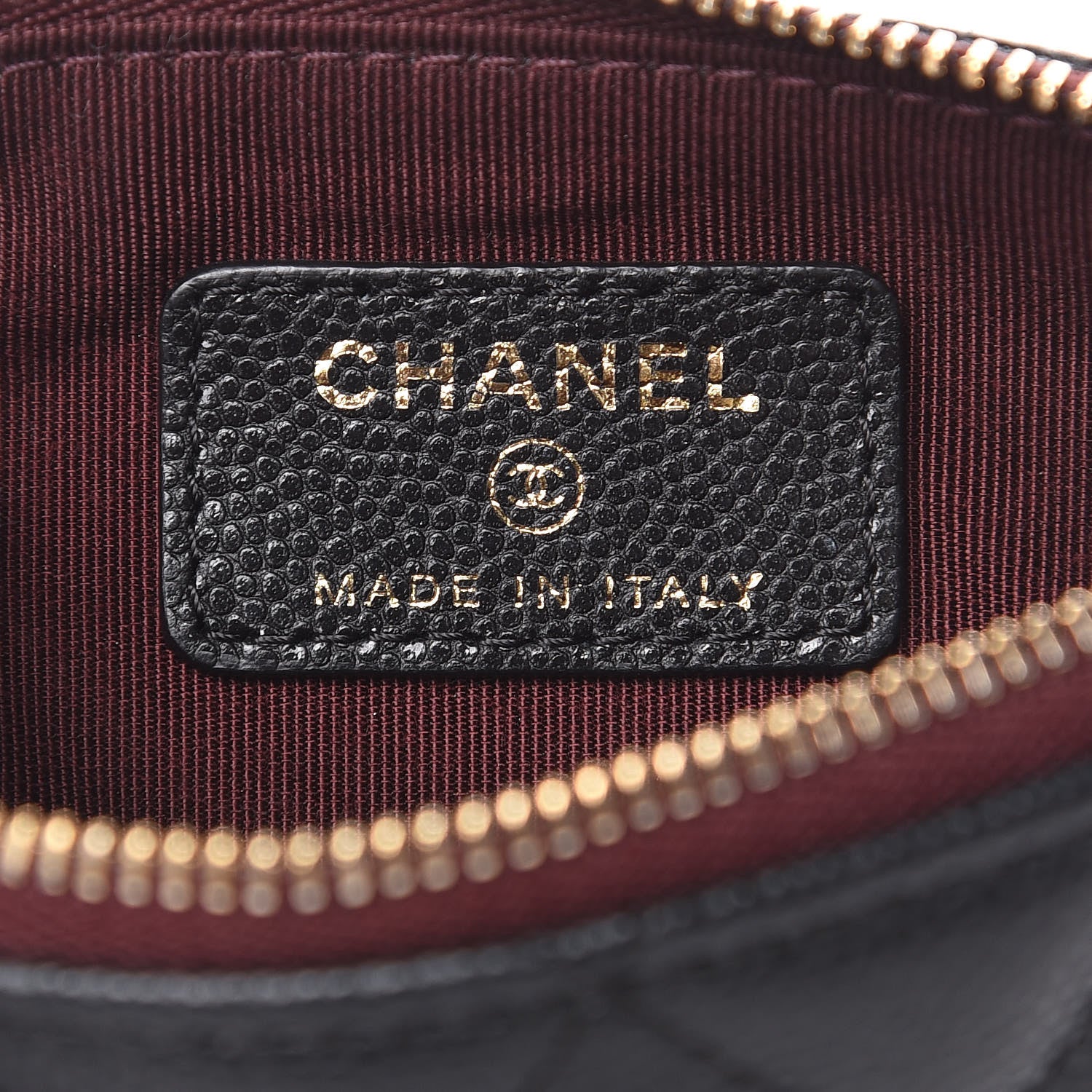 Chanel Caviar Quilted Small Cosmetic Case Black 6 of 8