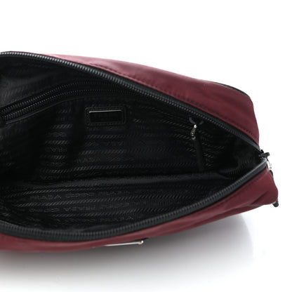 Prada Tessuto Nylon Saffiano Wristlet Granato 5 of 9