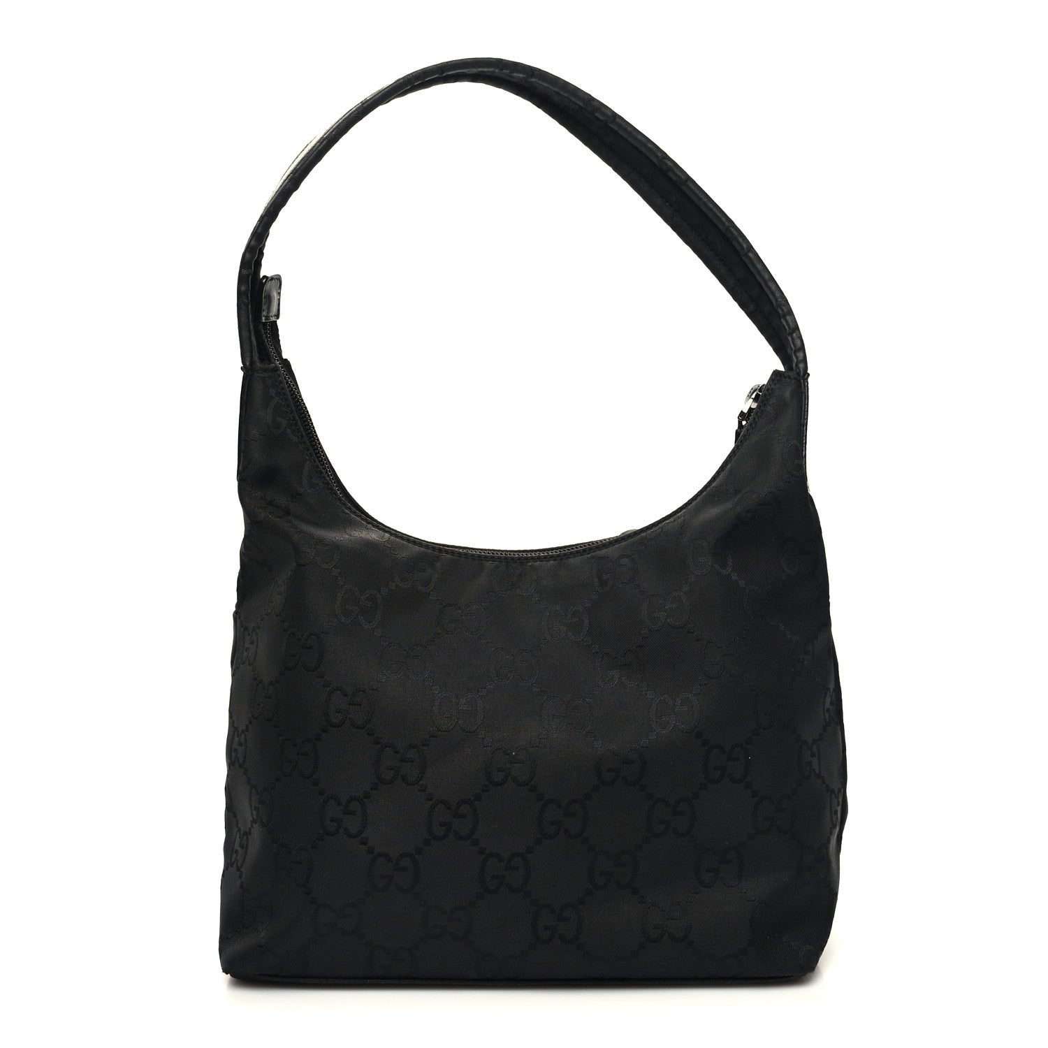 Gucci Nylon Monogram Small Hobo Black 1 of 10