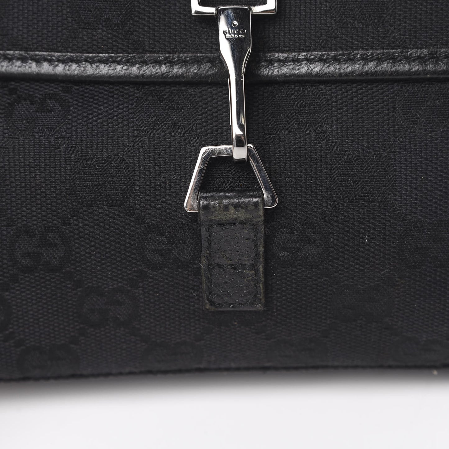 GG Monogram Web Flight Belt Bag Black