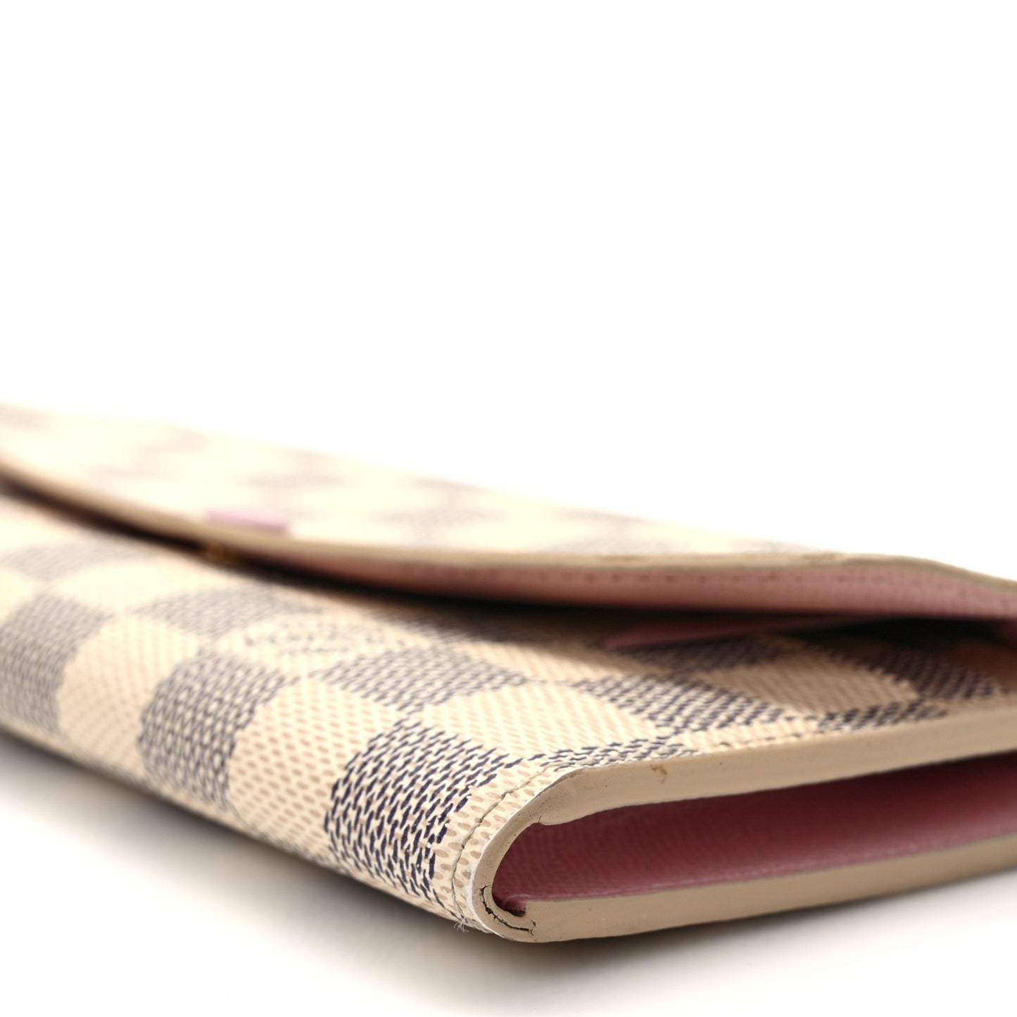 Damier Azur Emilie Wallet Rose Ballerine