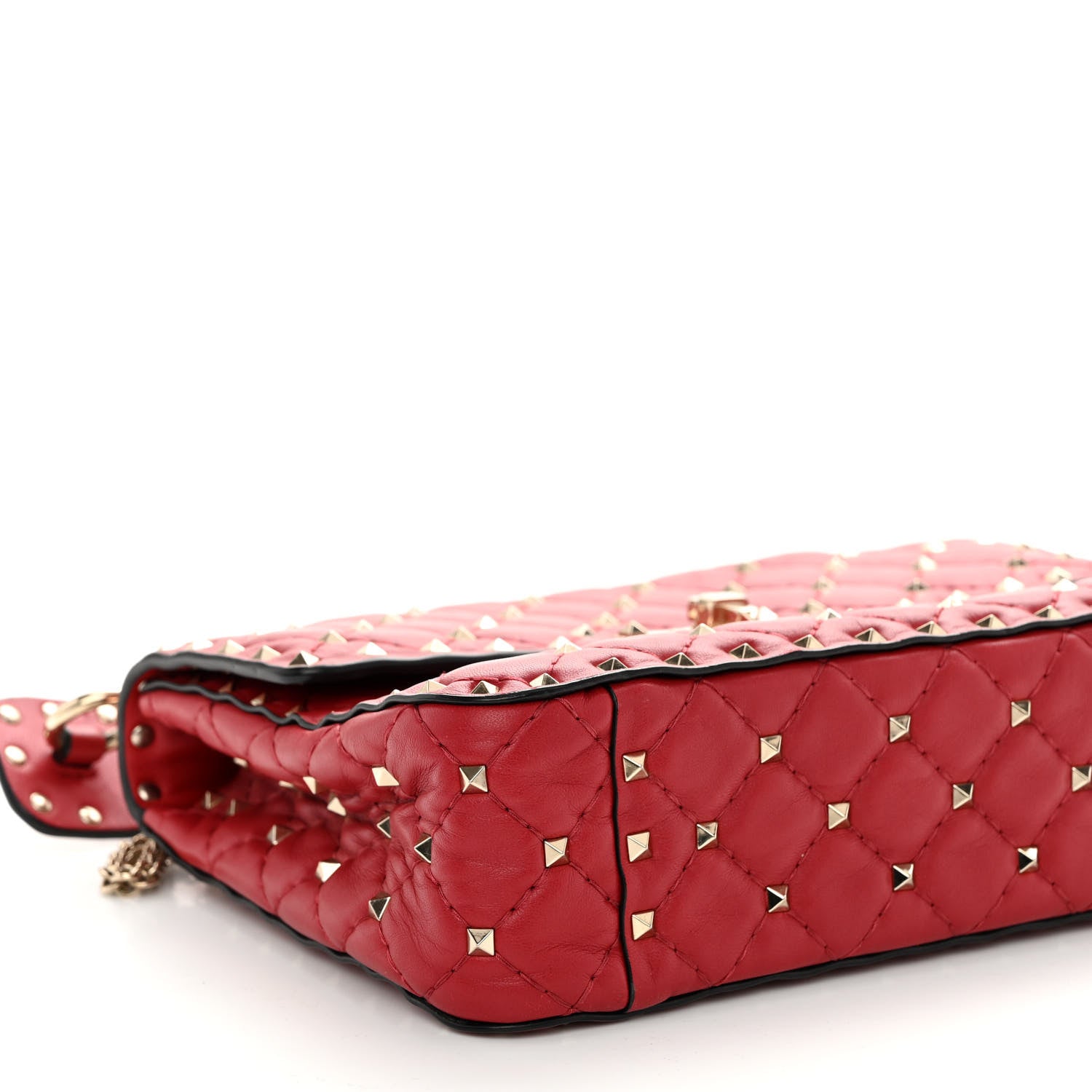 Valentino Garavani Nappa Medium Rockstud Spike Shoulder Bag Rosso Valentino 8 of 9
