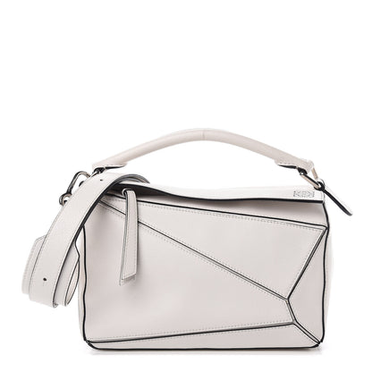 Loewe Calfskin Small Puzzle Bag White 1 of 10