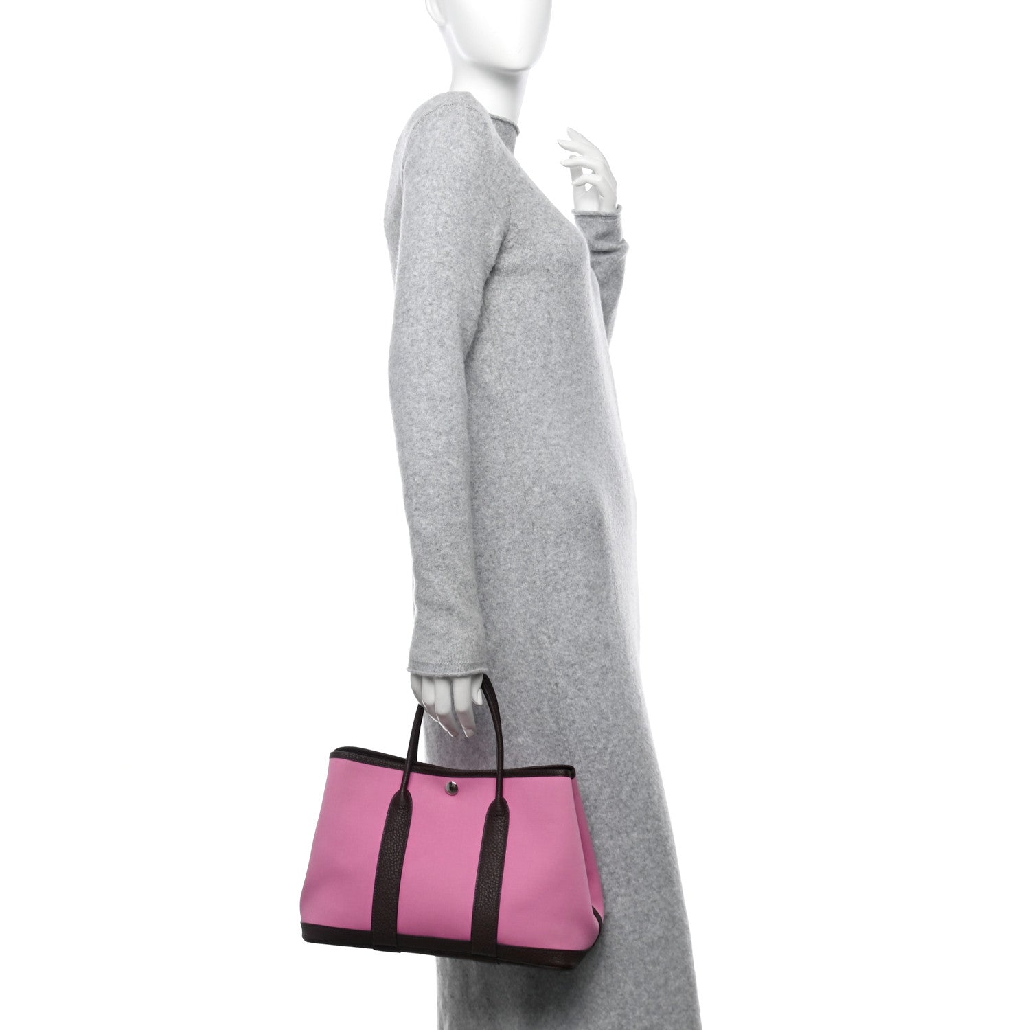 Hermes Toile Militaire Vache Country Garden Party 30 TPM Bubblegum Rouge Sellier 2 of 10
