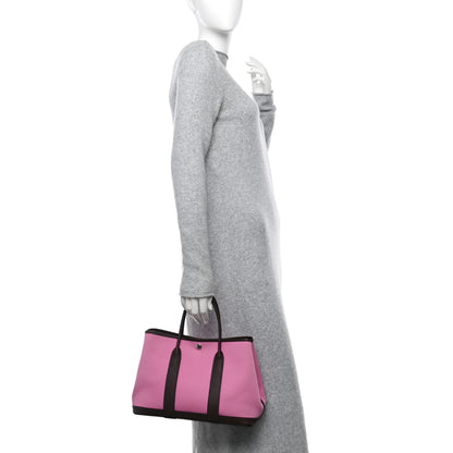 Hermes Toile Militaire Vache Country Garden Party 30 TPM Bubblegum Rouge Sellier 2 of 10