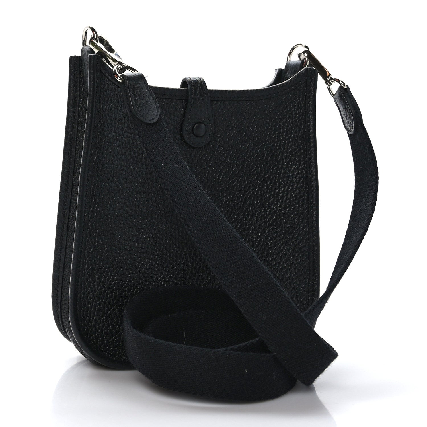 Hermes Taurillon Clemence Evelyne TPM Black 3 of 10