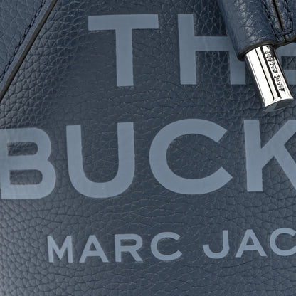 Marc Jacobs Grained Calfskin Mini The Bucket Bag Blue Sea 8 of 10