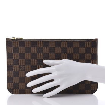 Louis Vuitton Damier Ebene Neverfull MM GM Pochette 2 of 10