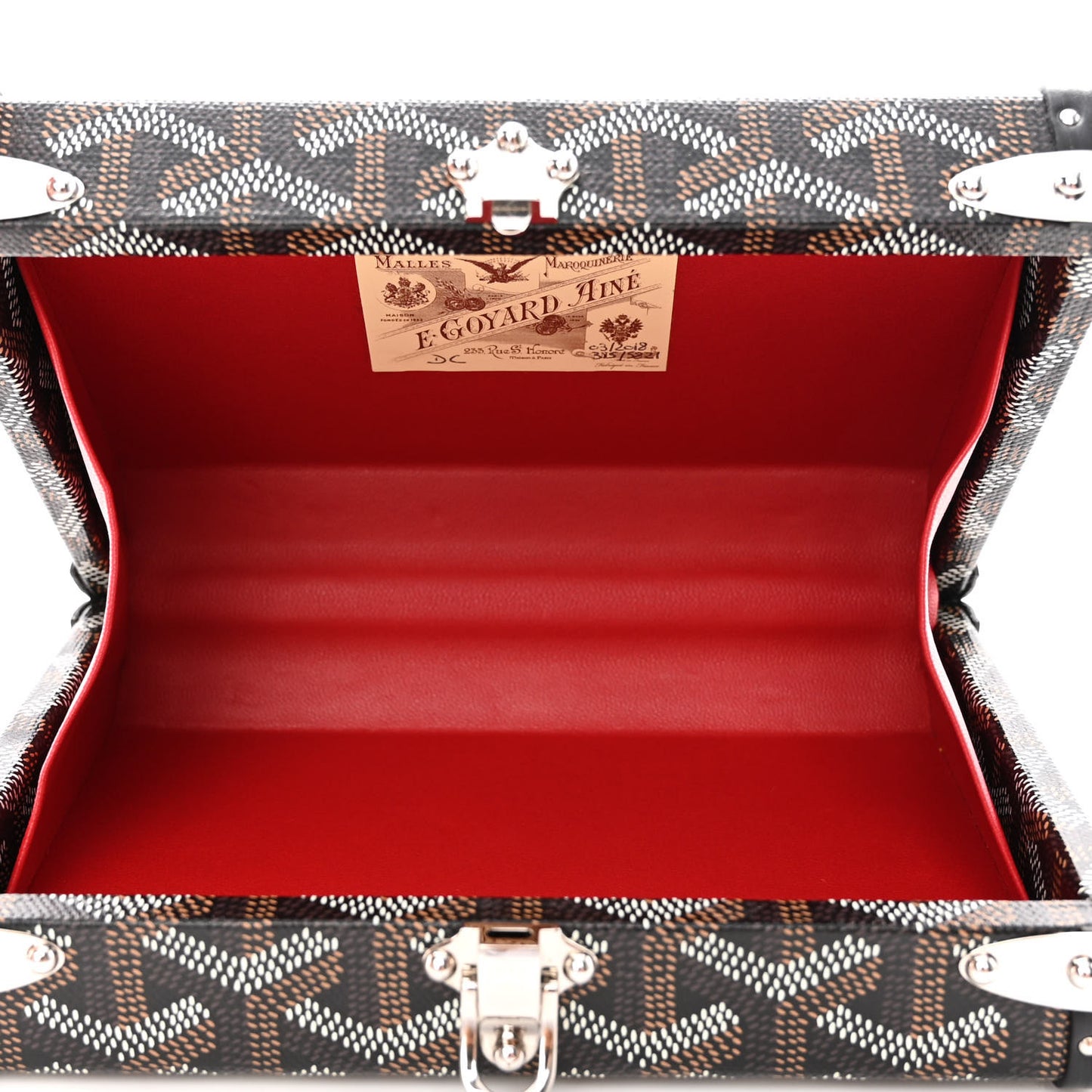Goyardine Minaudiere Trunk Bag Black