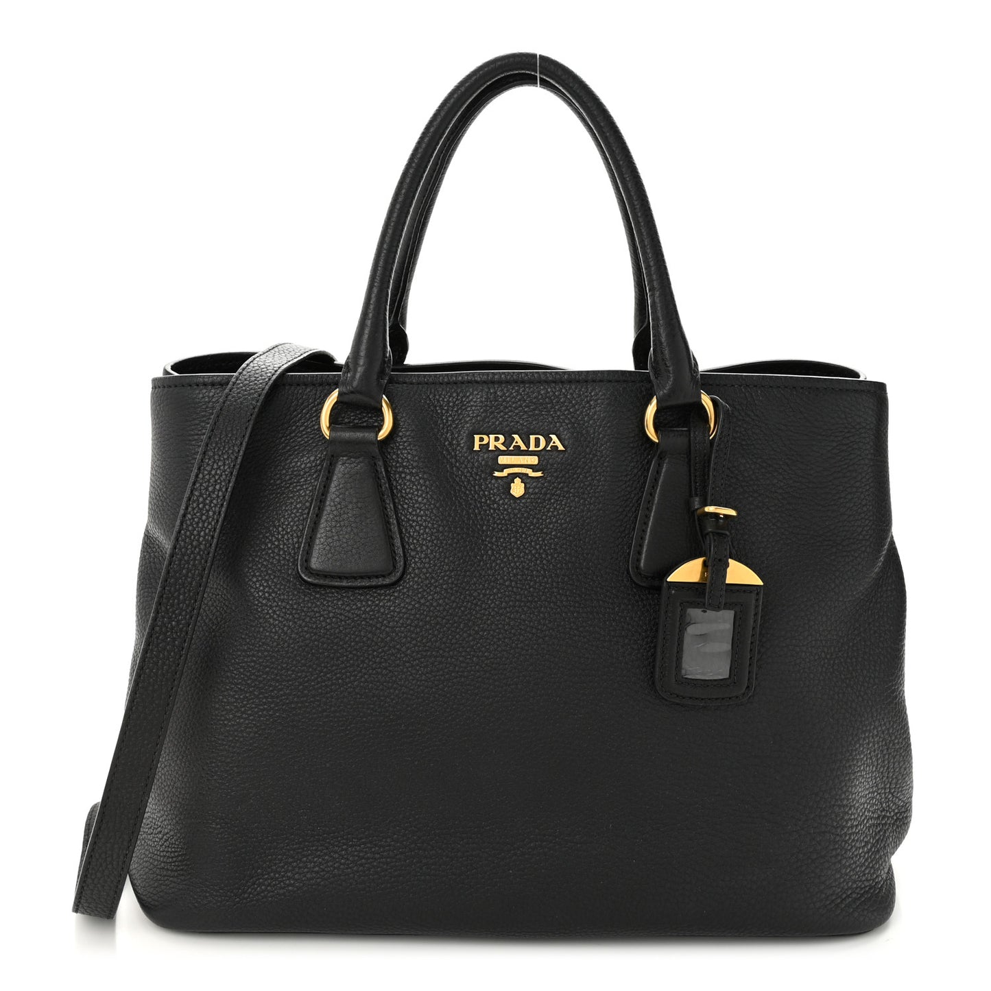 Vitello Daino Tote Black