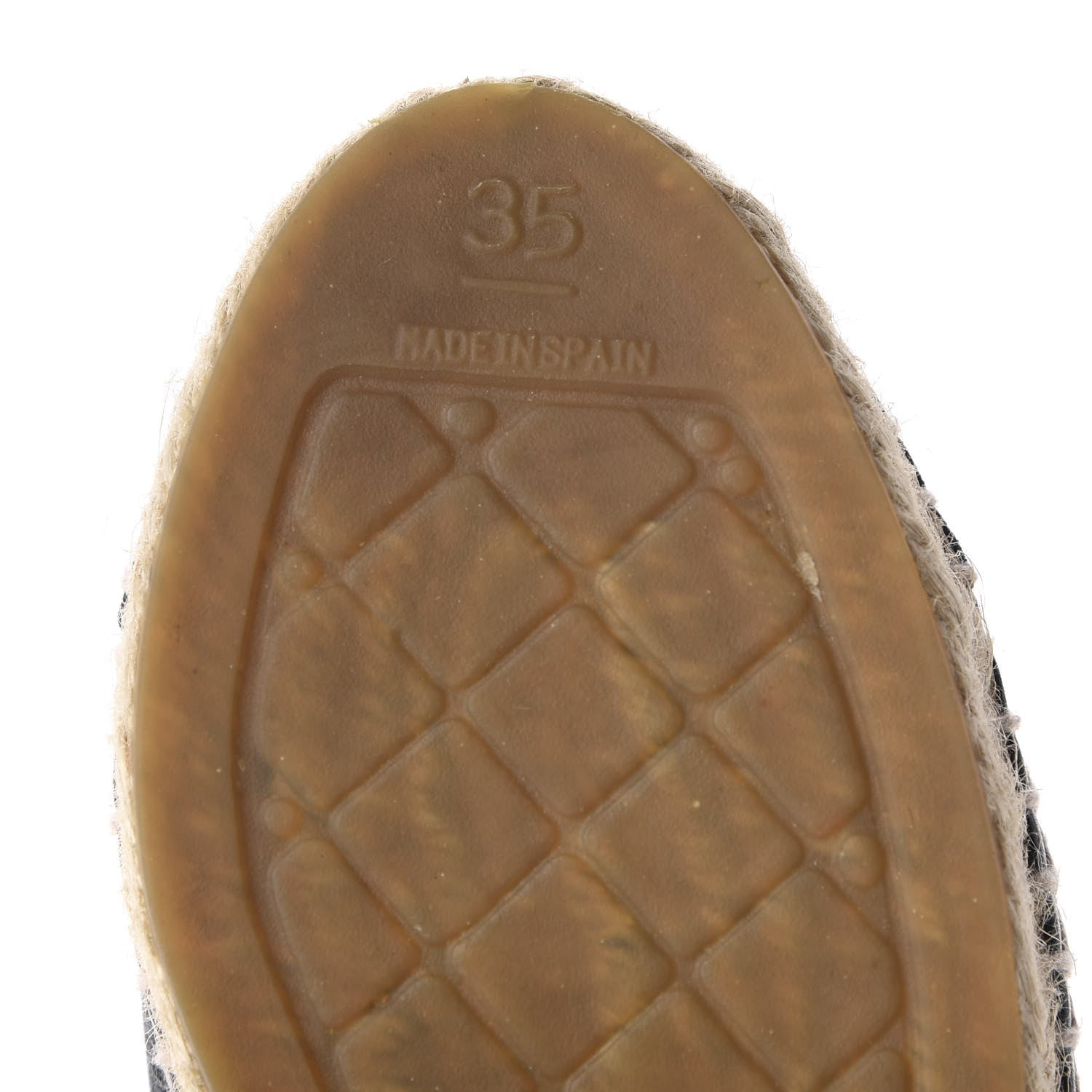 Chanel Lambskin Camellia CC Stud Espadrilles 35 Black 10 of 13