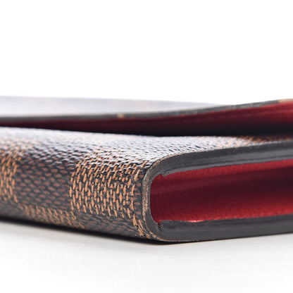Louis Vuitton Damier Ebene Emilie Wallet Red 11 of 11