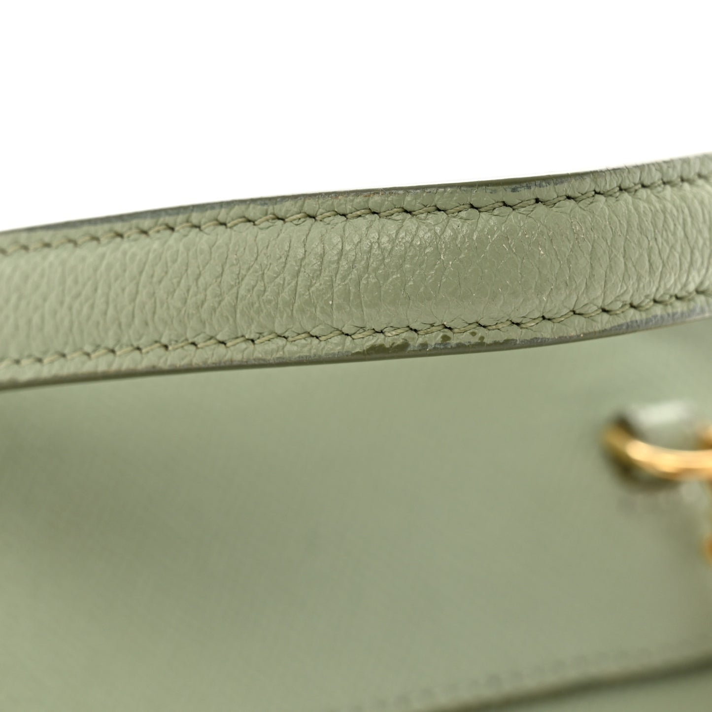 Grained Calfskin Nano Belt Bag Jade