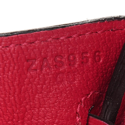 Hermes Togo Matte Alligator Birkin Touch 25 Framboise 7 of 11