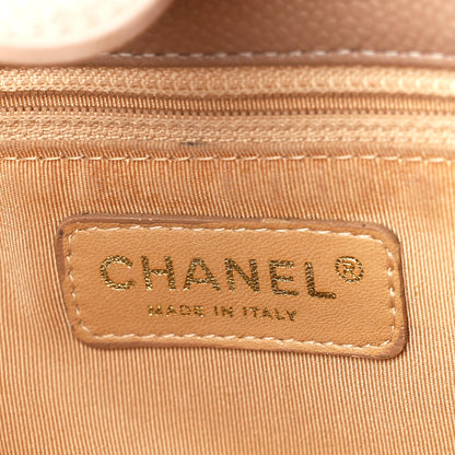 Chanel Caviar Quilted Petit Shopping Tote PST Beige 7 of 13