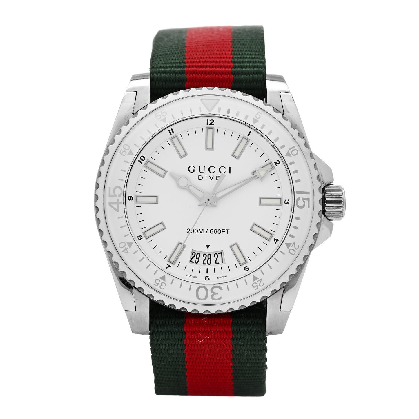 Stainless Steel Nylon 45mm Dive Quartz Watch