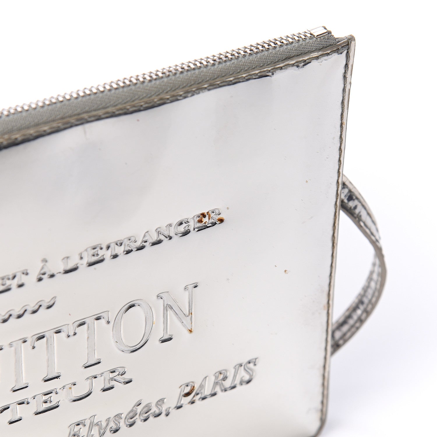 Louis Vuitton Monogram Miroir Inventeur Pochette Plat Silver 8 of 9