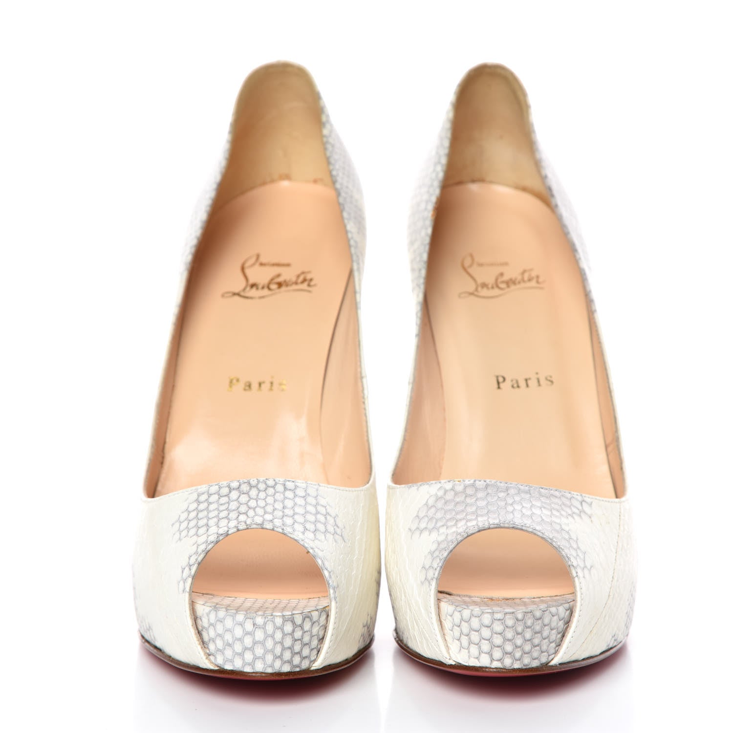 Christian Louboutin Watersnake Very Prive 120 Pumps 39.5 Roccia 2 of 12