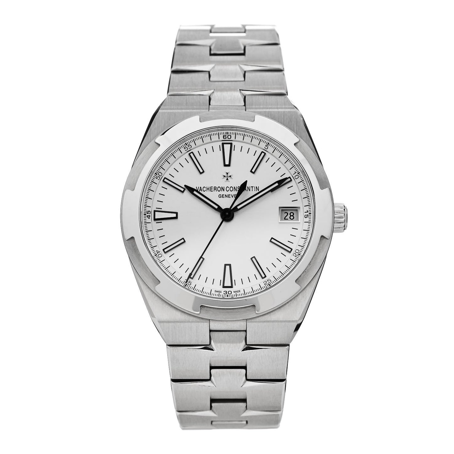 Stainless Steel 41mm Overseas Automatic Watch Silver 4500V/110A-B126