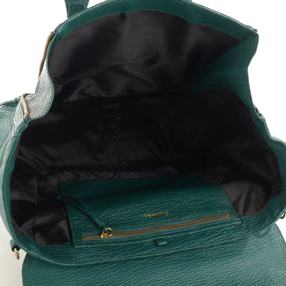 3.1 Phillip Lim 3.1 Textured Leather Large Pashli Satchel Jade 5 of 9