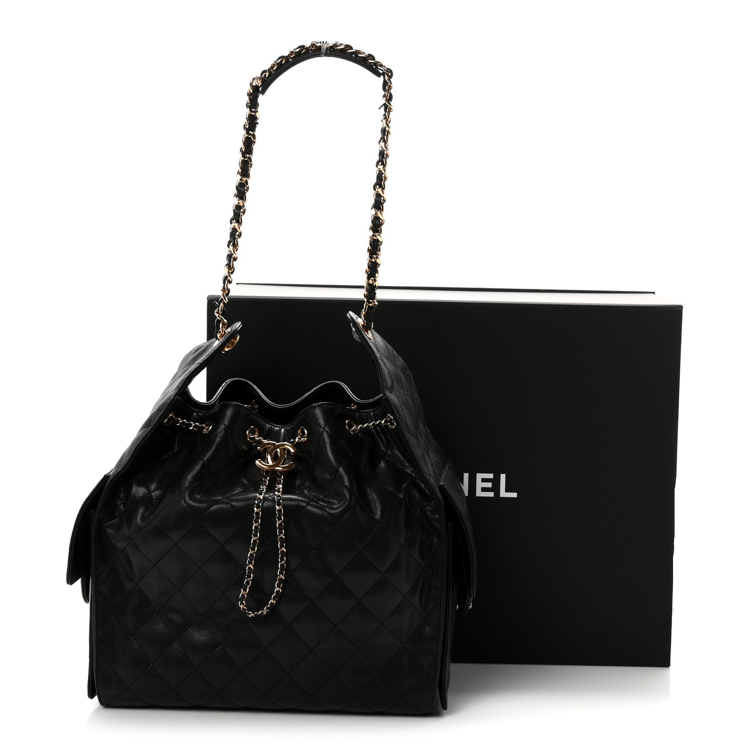Chanel Caviar Quilted Medium Chanel 25 Handbag Black 12 of 12