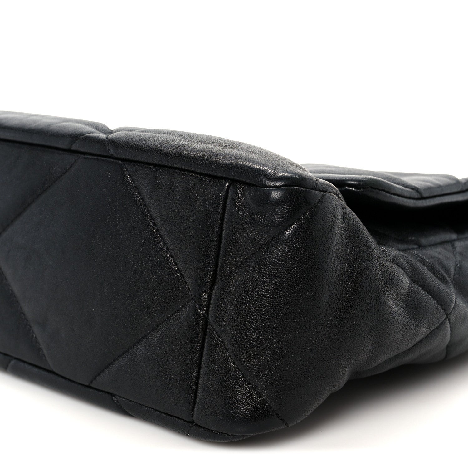 Chanel Goatskin Quilted Large Chanel 19 Flap Black 10 of 10