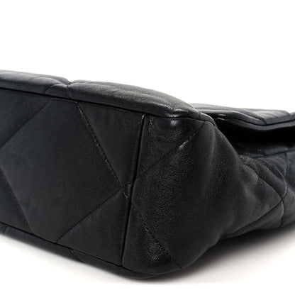 Chanel Goatskin Quilted Large Chanel 19 Flap Black 10 of 10
