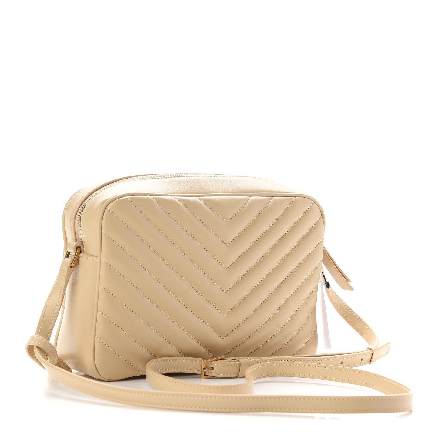 Calfskin Matelasse Monogram Lou Camera Bag Ivory Natural