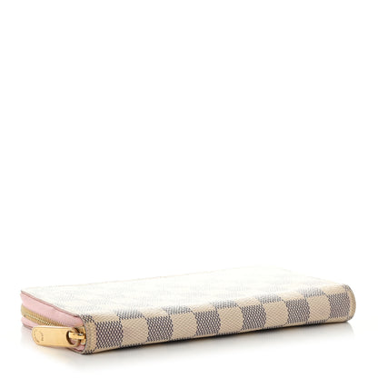 Louis Vuitton Damier Azur Zippy Wallet Rose Ballerine 4 of 9