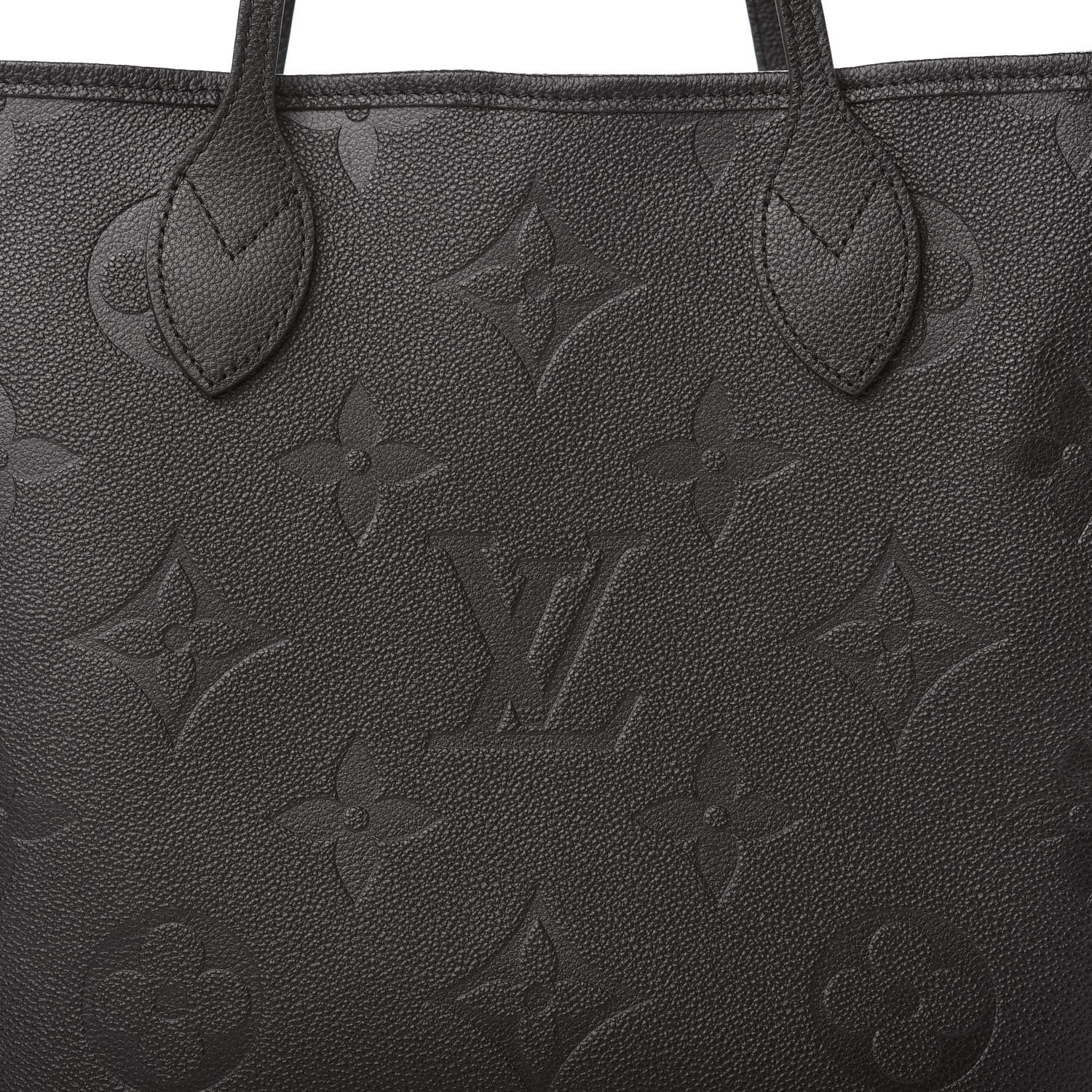 Louis Vuitton Empreinte Monogram Giant Neverfull MM Black 9 of 9