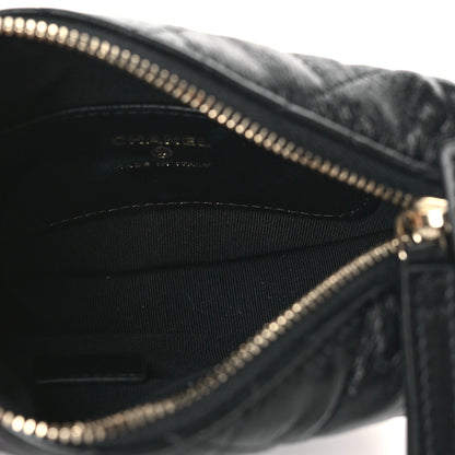 Chanel Lambskin Quilted Chain Around Pouch Black 5 of 9