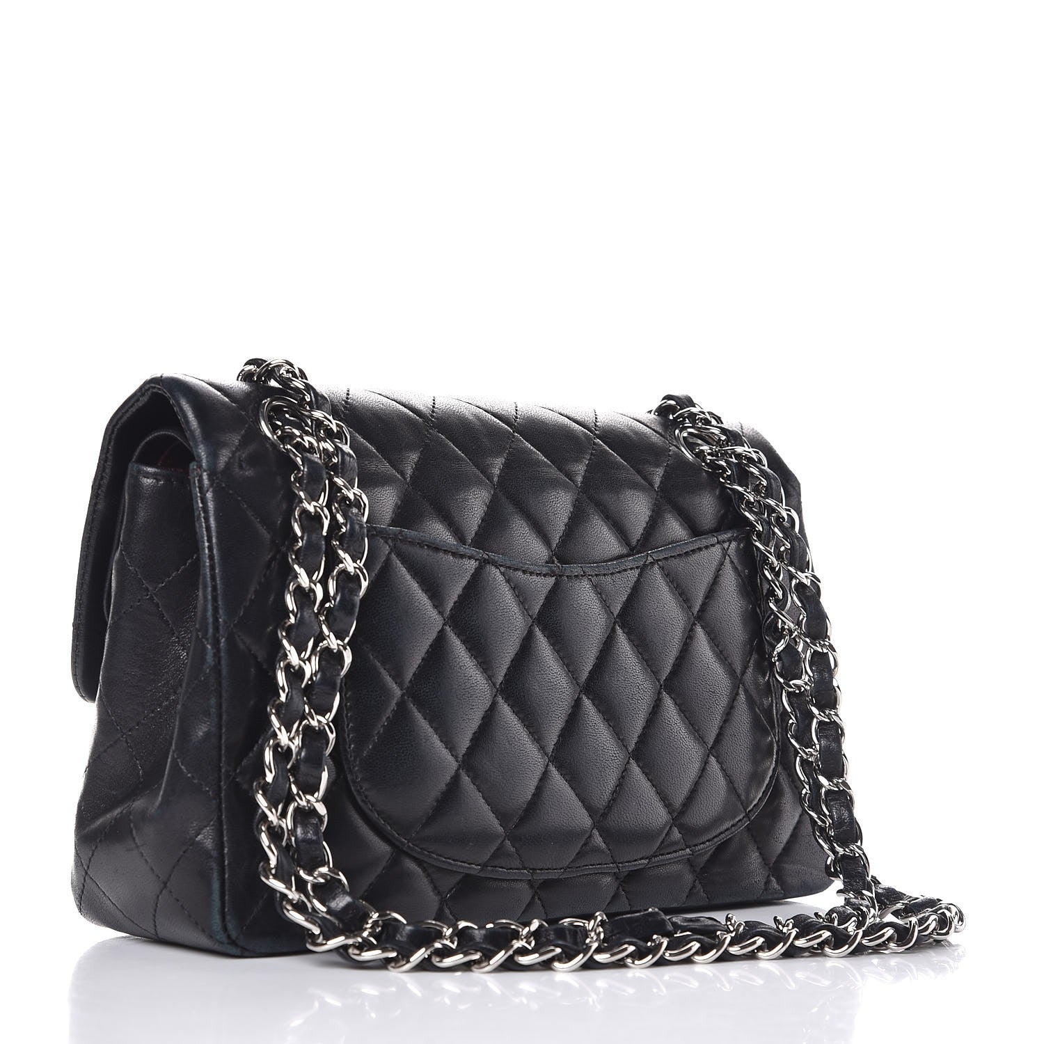 Chanel Lambskin Quilted Small Double Flap Black 3 of 16