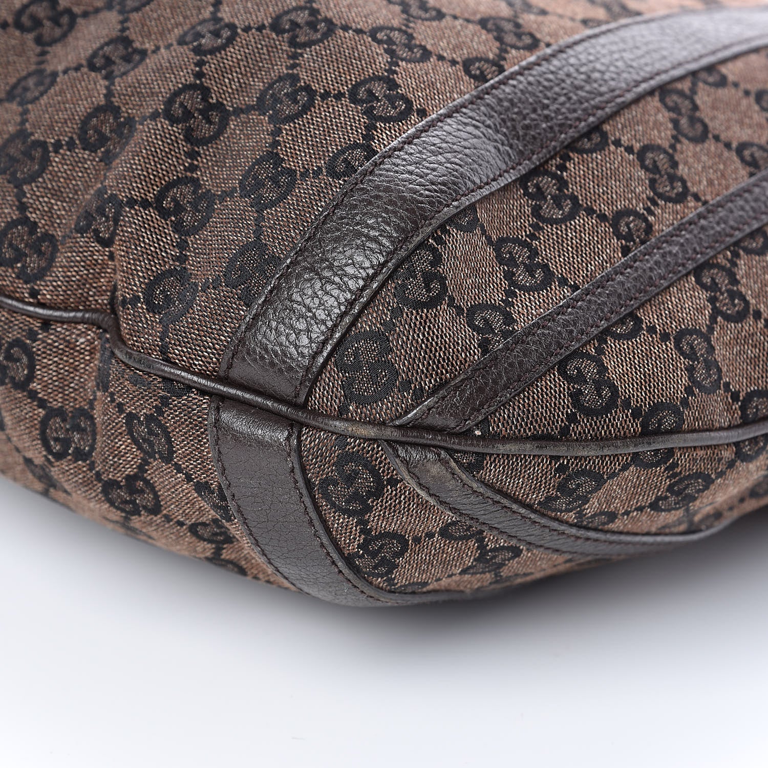Gucci Monogram Medium Abbey Convertible Tote Dark Brown 10 of 13
