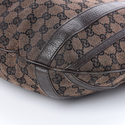 Gucci Monogram Medium Abbey Convertible Tote Dark Brown 10 of 13