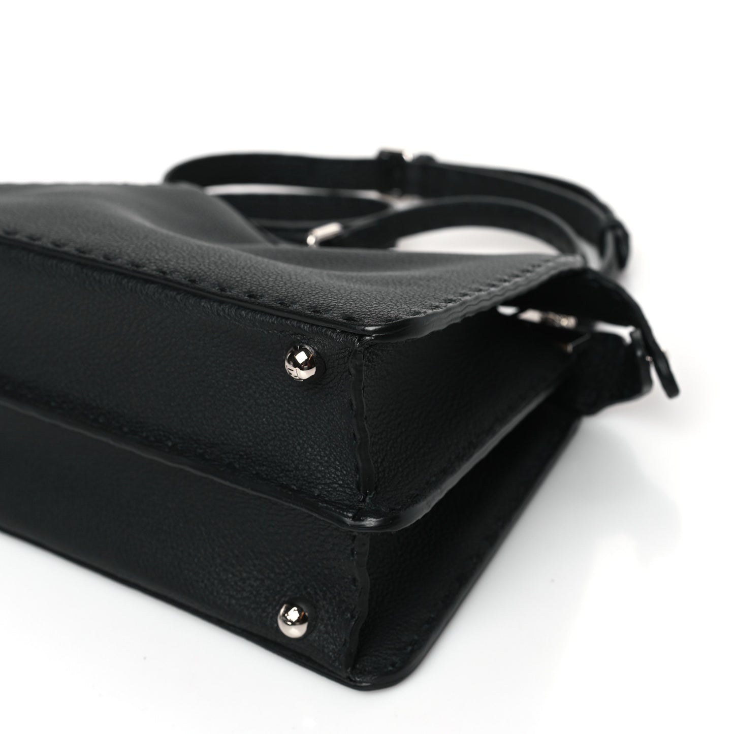 Cuoio Romano Selleria Chamois Small Peekaboo I SEE U Satchel Black Camel Sunflower