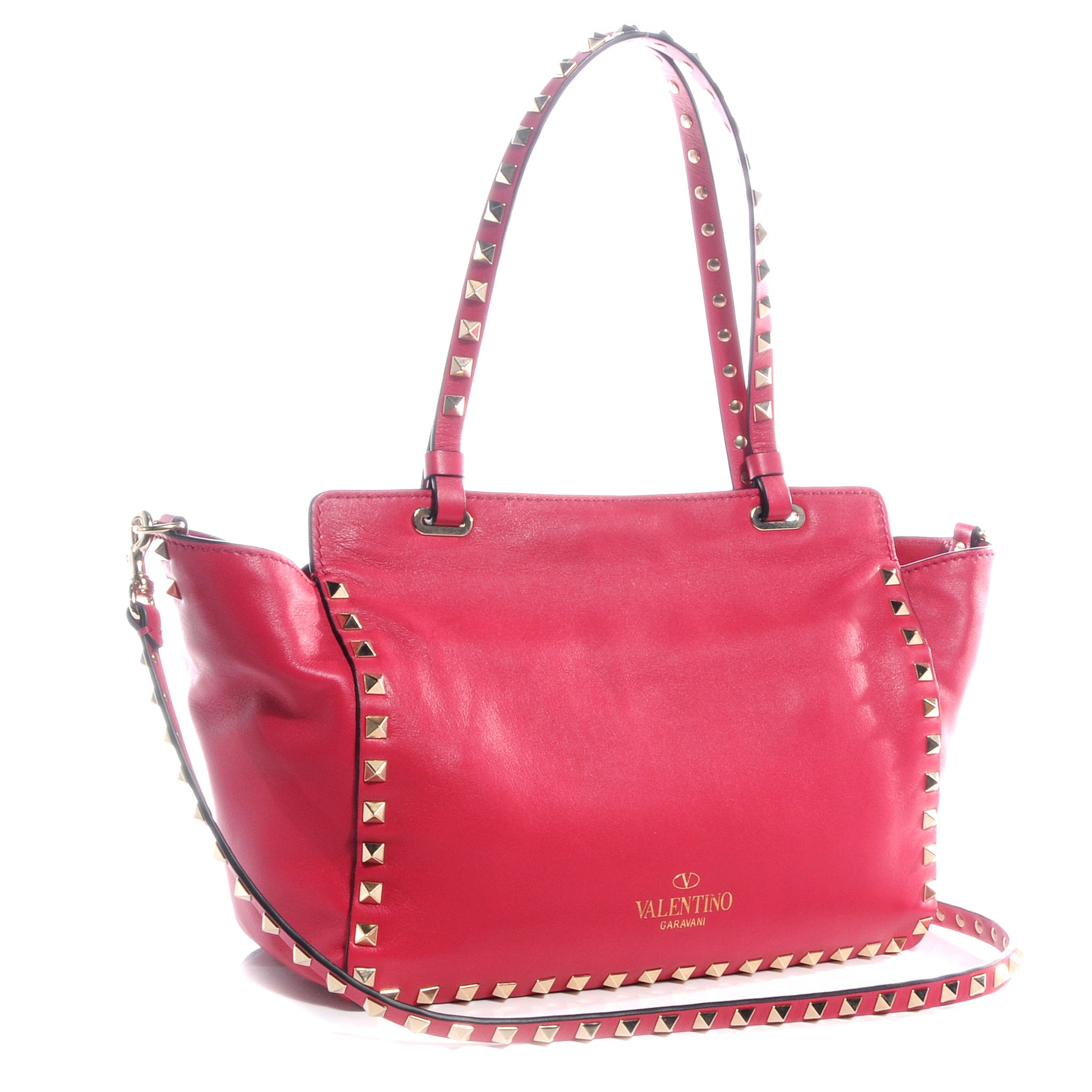 Valentino Garavani Vitello Mini Rockstud Tote Cyclamin 3 of 7