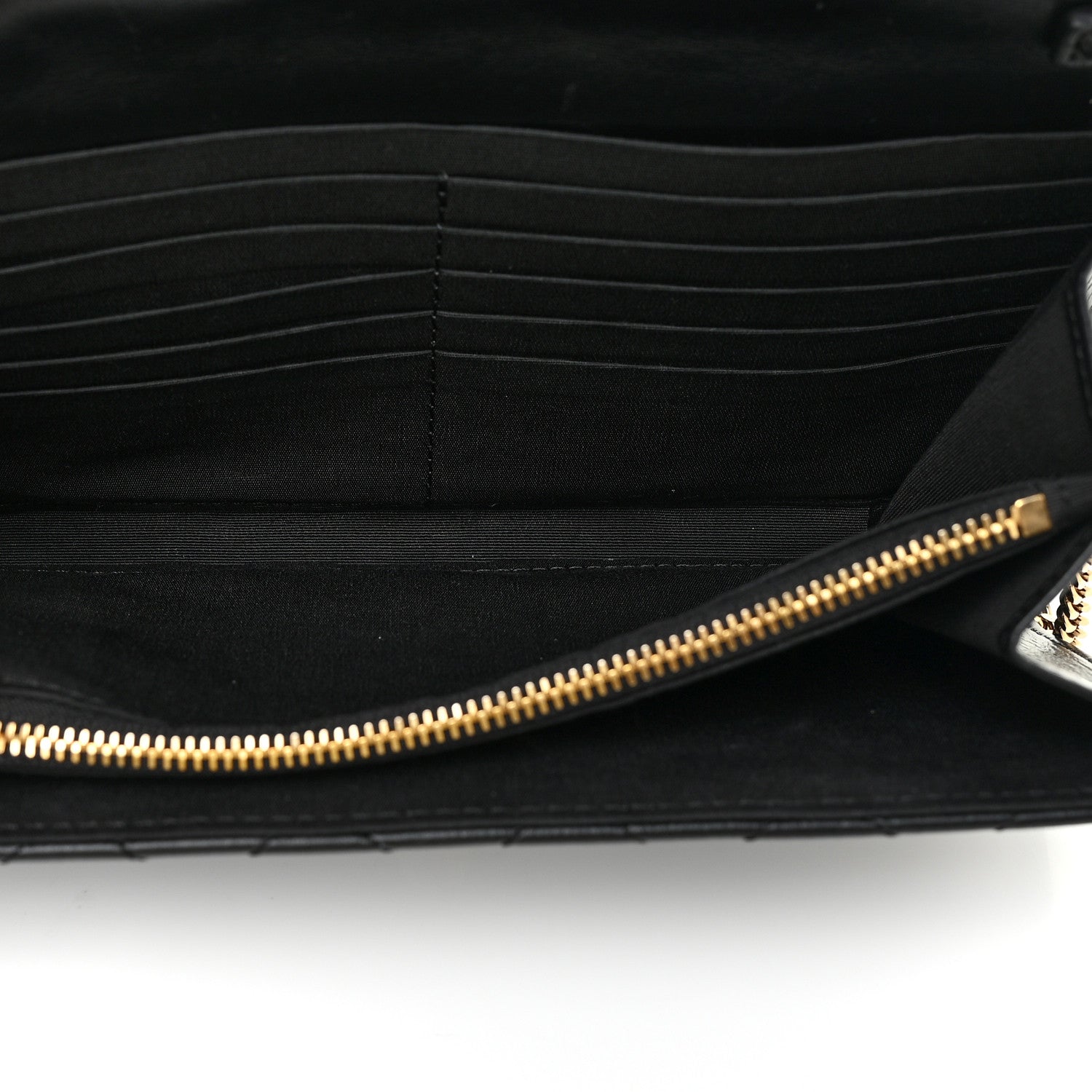 Versace Lambskin Quilted Medusa Wallet On Chain Crossbody Black 13 of 23