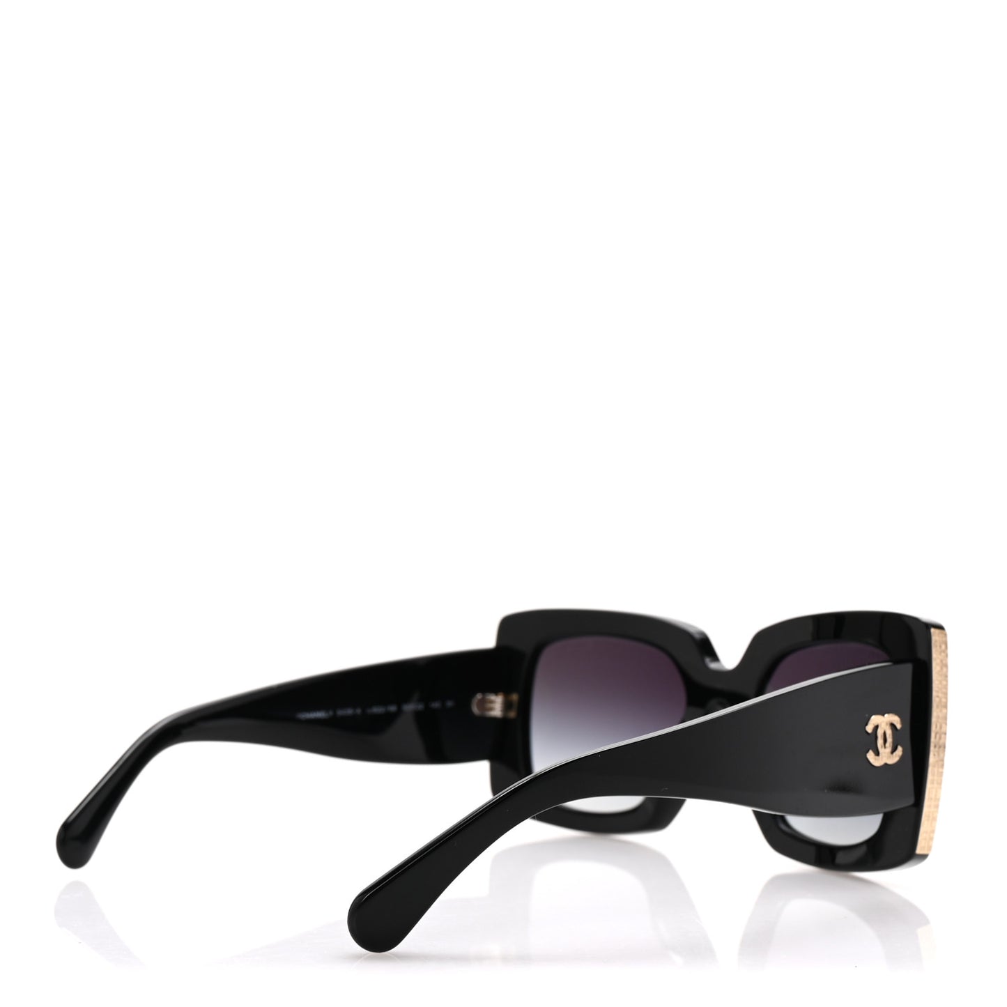 Acetate Rectangle Sunglasses 5435 Black