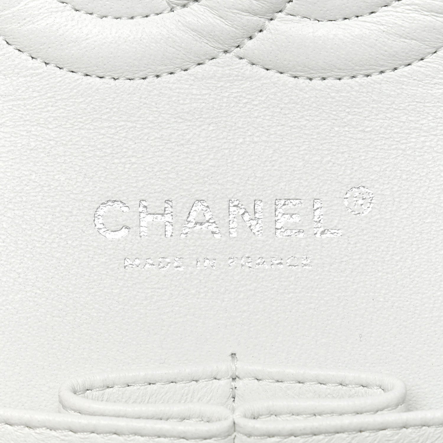 Chanel Caviar Quilted Medium Double Flap White 6 of 14