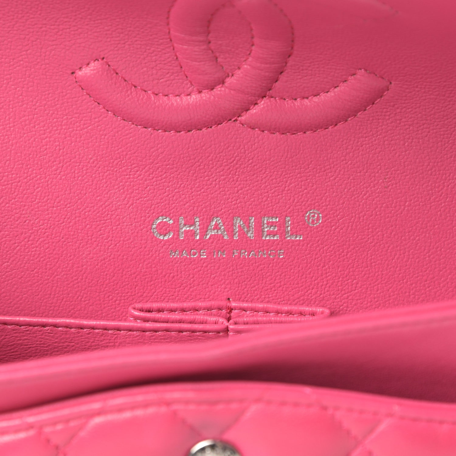 Chanel Lambskin Quilted Medium Double Flap Fuchsia 6 of 19